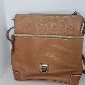 Dooney & Bourke Pebble Leather Crossbody Caramel Purse Bag Used Condition. 